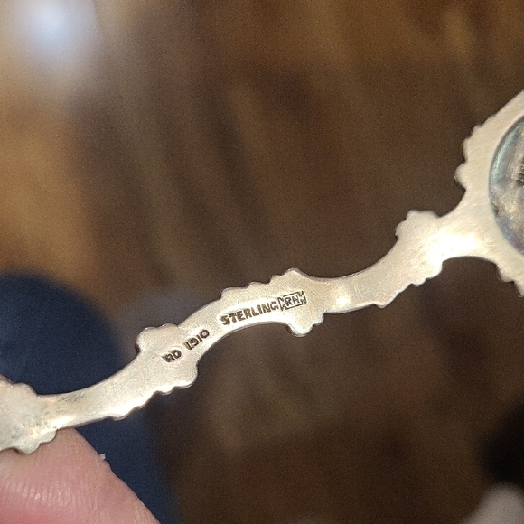 Decorative Silver Spoon with Ornate Handle - Picture 5 of 7